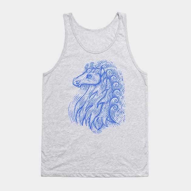 Curly Horse Tank Top by GeeTee